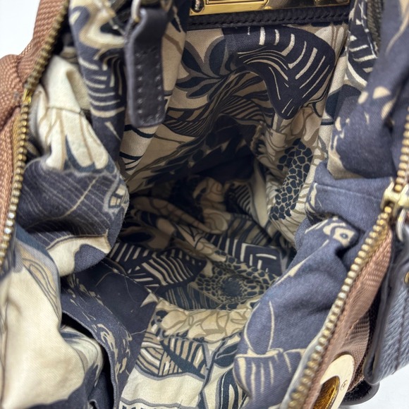 JPK Paris 75 Expandable Shoulder Bag Gold Tone Hardware Leather‎ Straps Brown - Picture 9 of 14